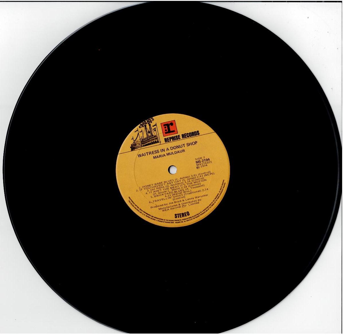 Maria Muldaur – Waitress In The Donut Shop (Vinyl, LP, Stereo)