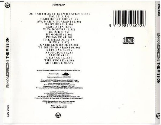 Ennio Morricone – The Mission (Original Soundtrack From The Film) (CD, Album, Picture)