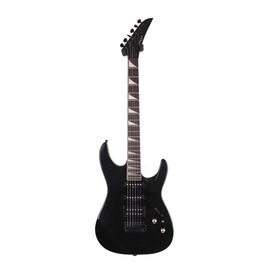 1990s Aria Excel Series Super Strat Electric Guitar in Gloss Black