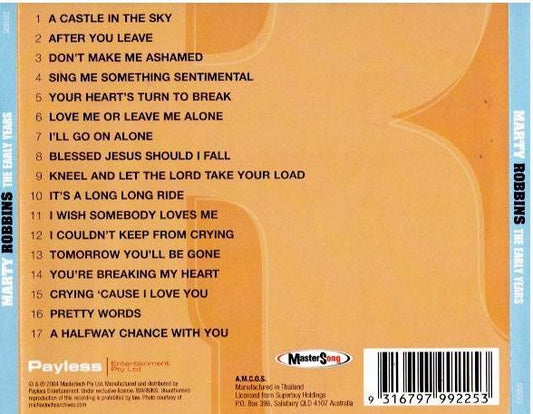 Marty Robbins – The Early Years (CD, Compilation, Reissue)