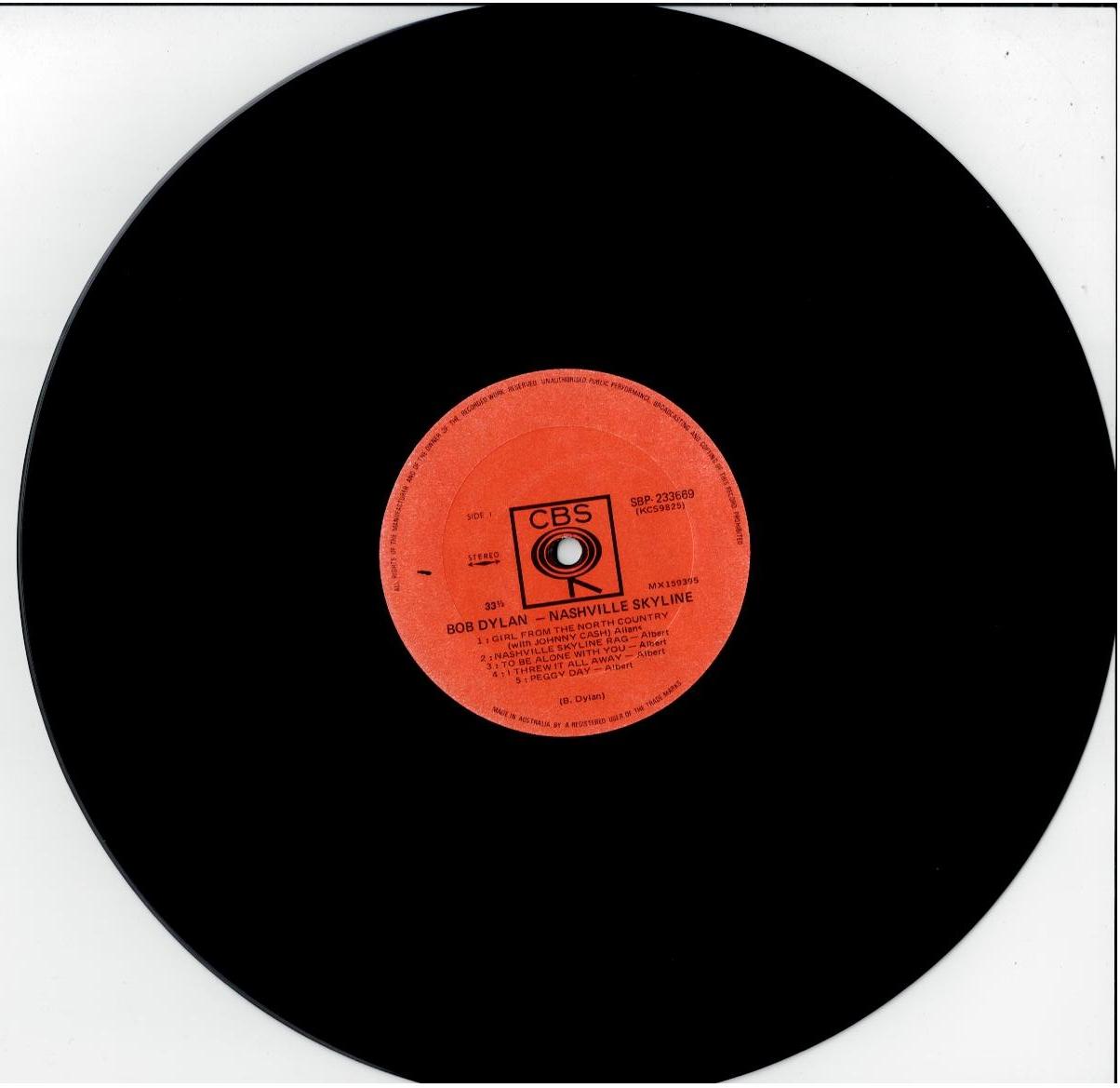 Bob Dylan – Nashville Skyline (Vinyl, LP, Album)