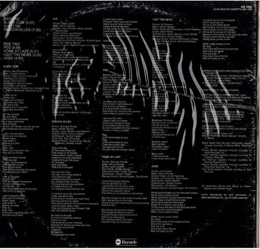 Steely Dan – Aja (Vinyl, LP, Album, Gatefold)