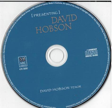 David Hobson – Presenting David Hobson (CD, Compilation)