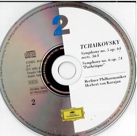 Tchaikovsky - Berliner Philharmoniker, Herbert von Karajan – Symphonies 4, 5 & 6 "Pathétique" (2 x CD, Compilation, Reissue, Remastered)