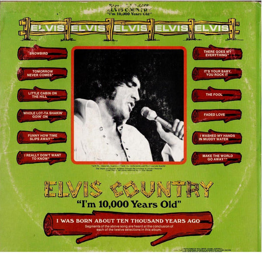 Elvis Presley – Elvis Country (I'm 10,000 Years Old) (Vinyl, LP, Album, Stereo)