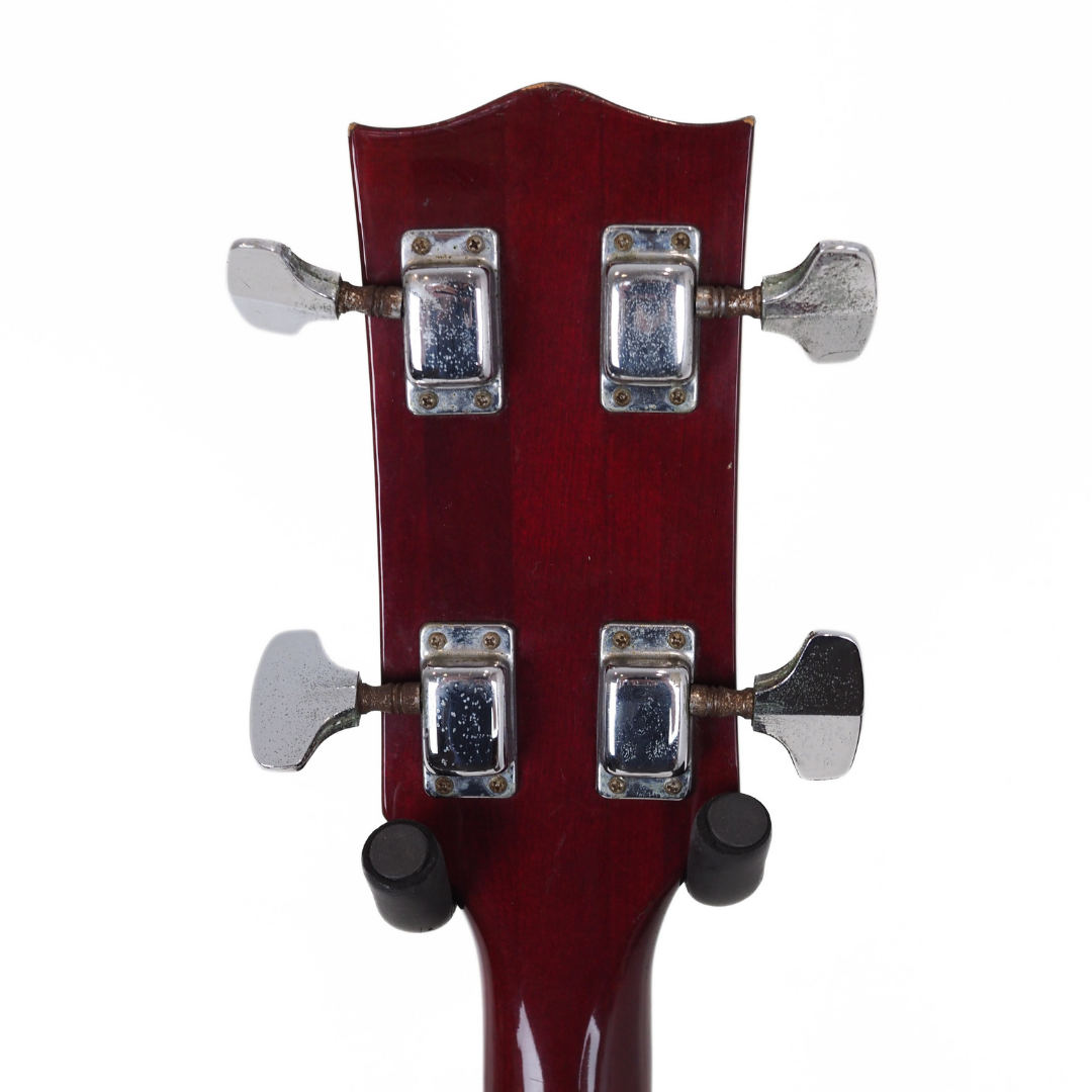 1976 Axiom SG-Style MIJ Short-Scale Electric Bass Guitar in Transparent Cherry