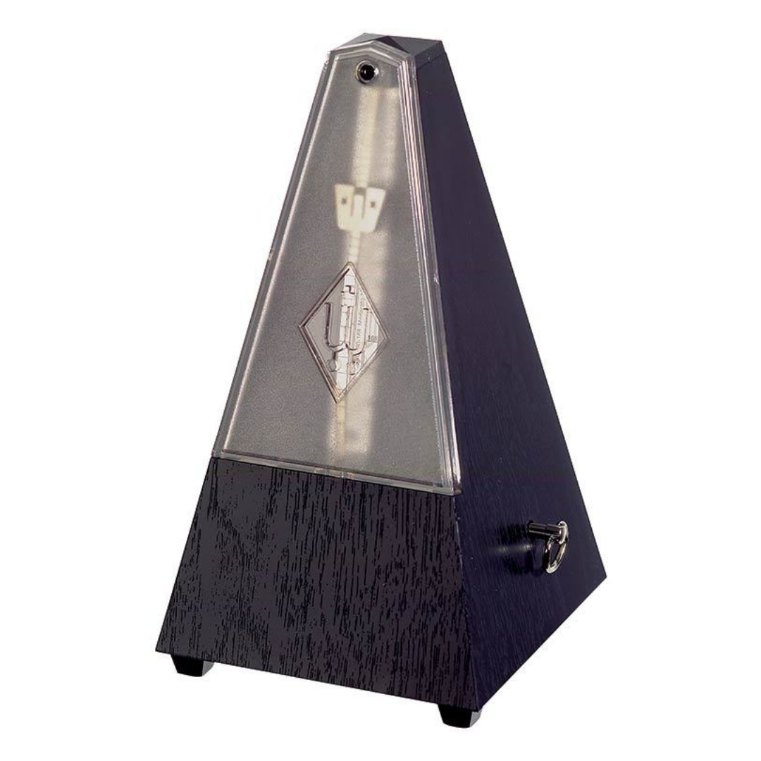 Wittner 810 Series Metronome with Bell in Black Grain Finish
