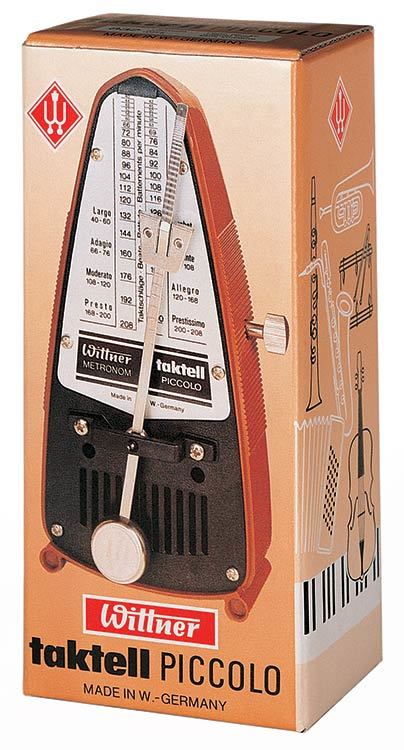 Wittner Taktell Piccolo Series Metronome in Mahogany Brown Colour