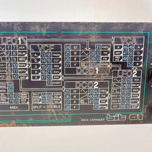 1980s Crumar Bit 01 Expander Rack Mounted Synthesiser