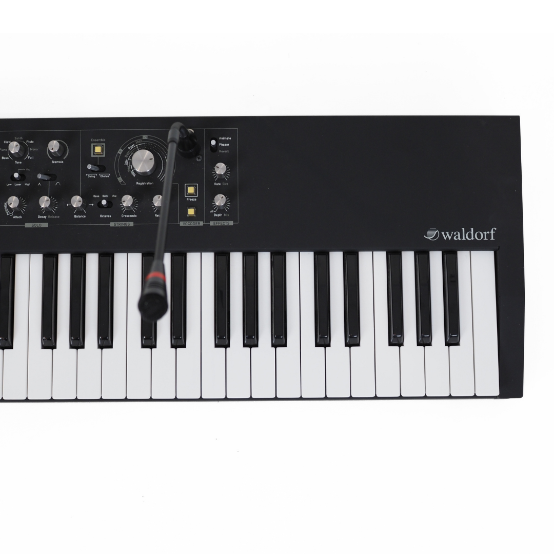 Waldorf STVC String Machine & Vocoder 49-Key Synthesizer with Gooseneck Microphone