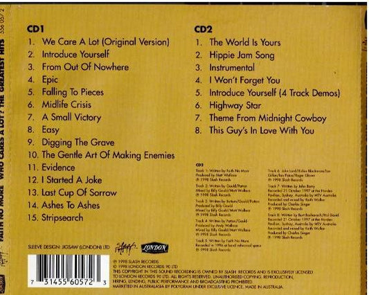 Faith No More – Who Cares A Lot? The Greatest Hits (2 x CD, Limited Edition, Compilation)
