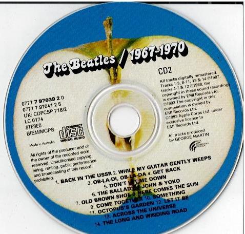 The Beatles – 1967-1970 (2 x CD, Compilation, Reissue, Remastered, Stereo, Fat Box)