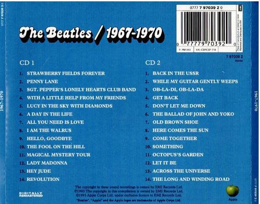 The Beatles – 1967-1970 (2 x CD, Compilation, Reissue, Remastered, Stereo, Fat Box)