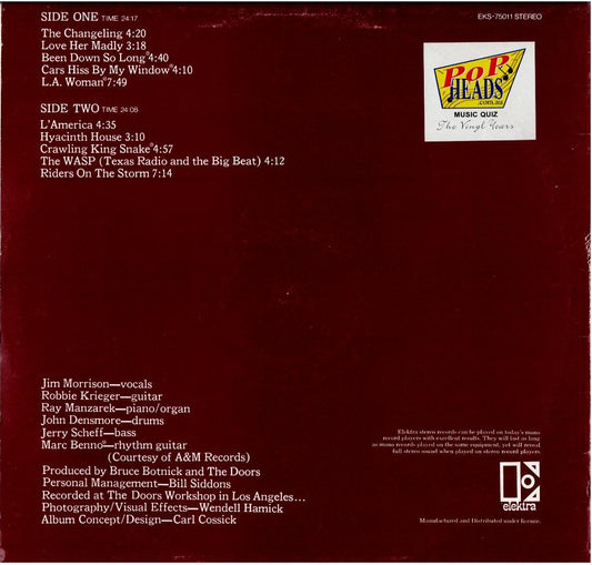 The Doors – L.A. Woman (Vinyl, LP, Album, Stereo)