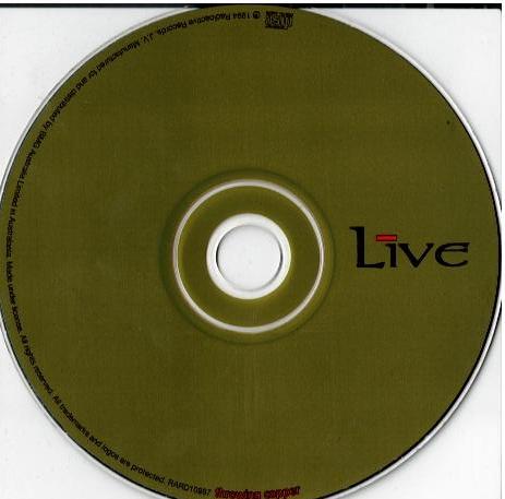 Live – Throwing Copper (CD, Album, Disctronics B)