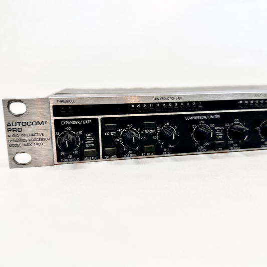 Behringer MDX1400 Autocom Pro Interactive Reference-Class 2-Channel Expander/Gate/Compressor/Enhancer Rack Mounted Unit
