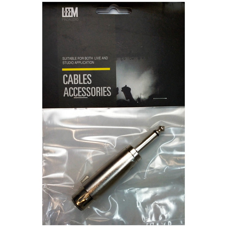 Leem Cable Adaptor (XLR Female - 1/4" Straight TS) Pk-1