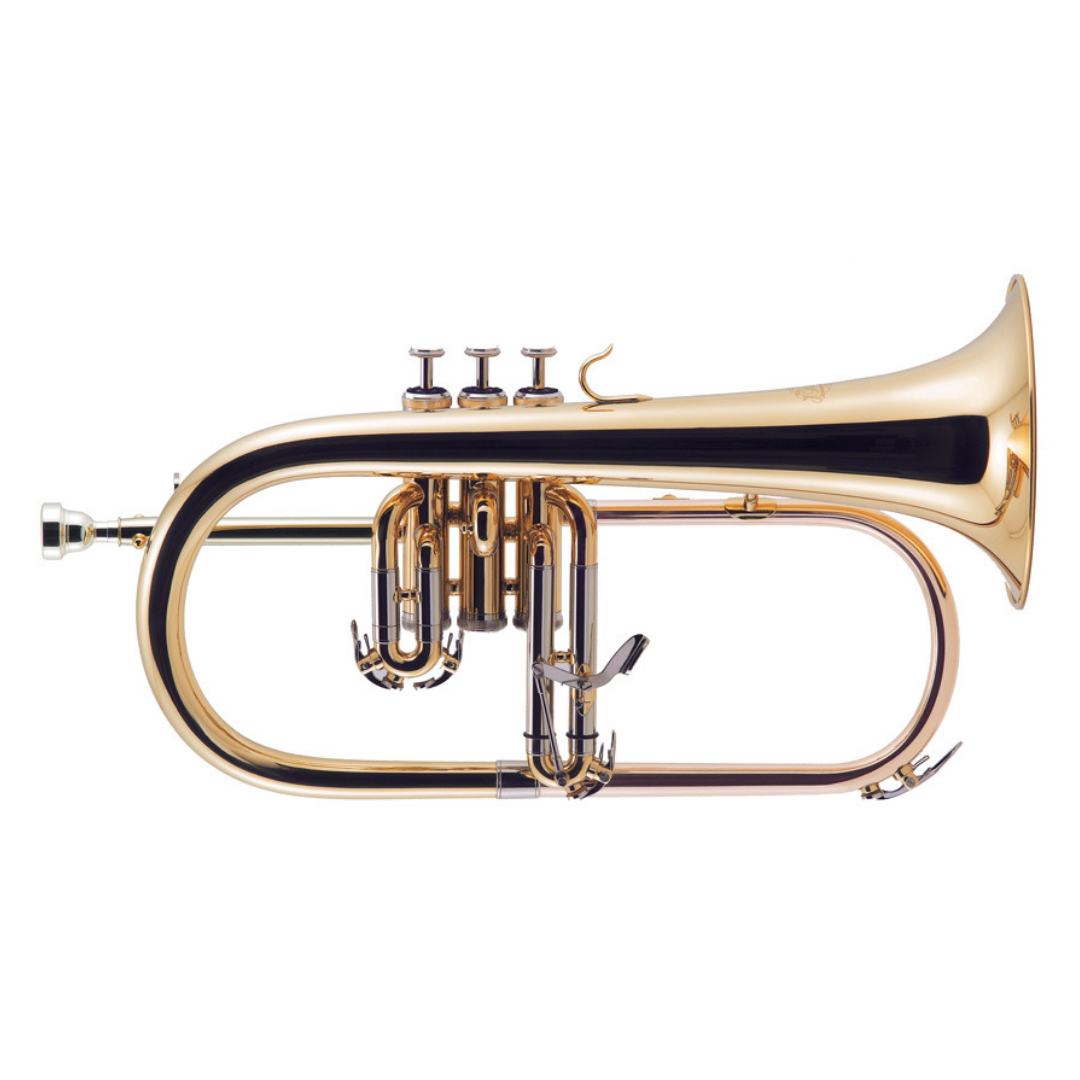 J.Michael FG500 Flugel Horn (Bb) in Clear Lacquer Finish