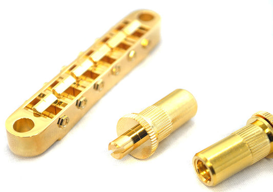 Gotoh AGE103BTGG GE103BT Tune-O-Matic Electric Guitar Bridge (Nashville) in Gold Finish