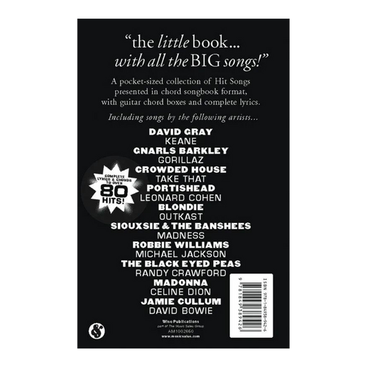 The Little Black Book of Hit Songs - For Guitar and Voice