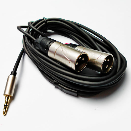 Leem 10ft Audio Cable (3.5mm Stereo Plug - 2 x XLR Male)