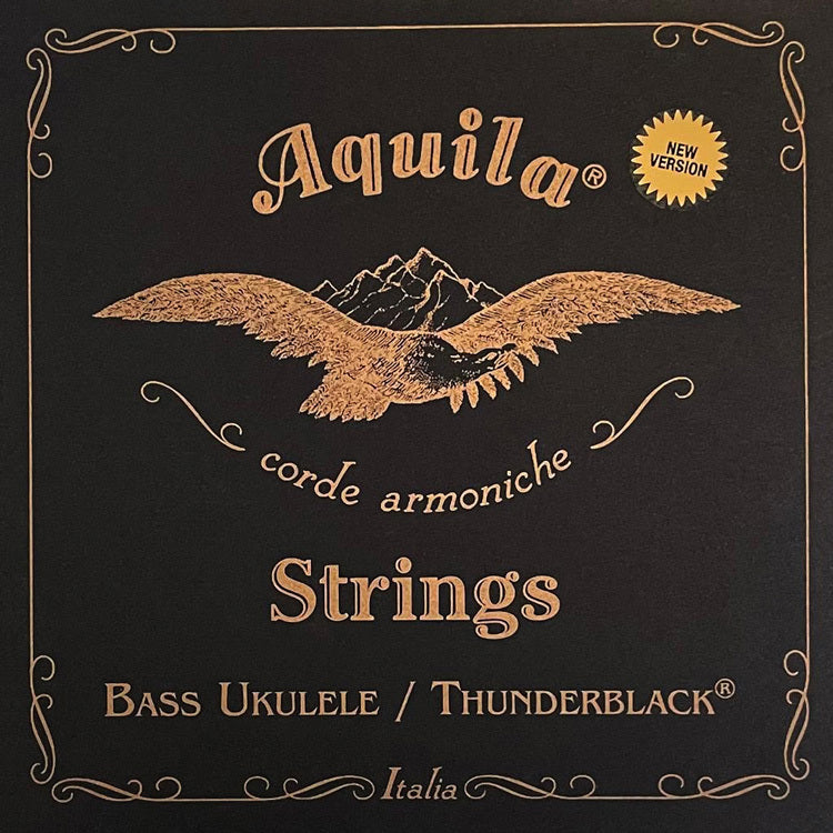 Aquila AQ140U ThunderBlack 4-String Bass Uke String Set (18 - 21" Scale)