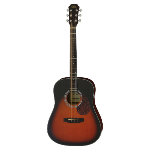 Aria ARADW01BS ADW-01 Series Dreadnought Acoustic Guitar in Brown Sunburst Gloss Finish