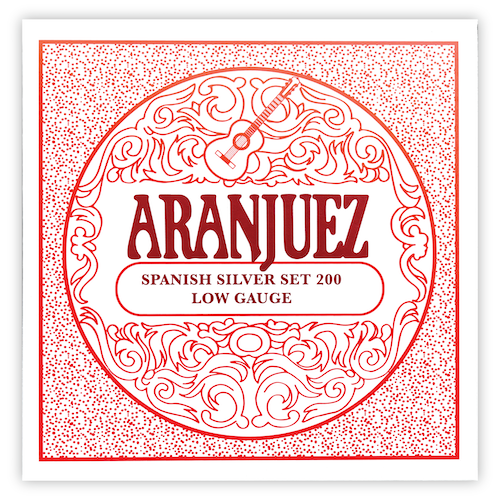 Aranjuez ARANSILV200 Spanish Silver 200 Low Tension Classical Guitar String Set