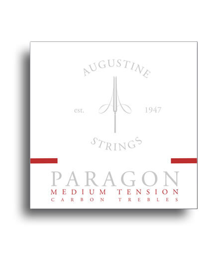 Augustine AUGPARAGONRED Paragon Red Classical Guitar Strings (Medium Tension Carbon Trebles/Medium Tension Silver Basses)