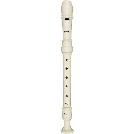 Cascha CASEH3909 Descant Soprano Recorder with Baroque Fingering in Ivory