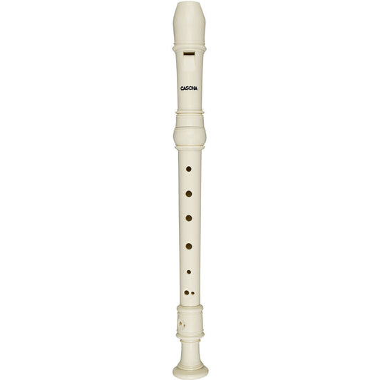 Cascha CASHH1510EN Descant Soprano Recorder Pack with Baroque Fingering in Ivory Book & CD