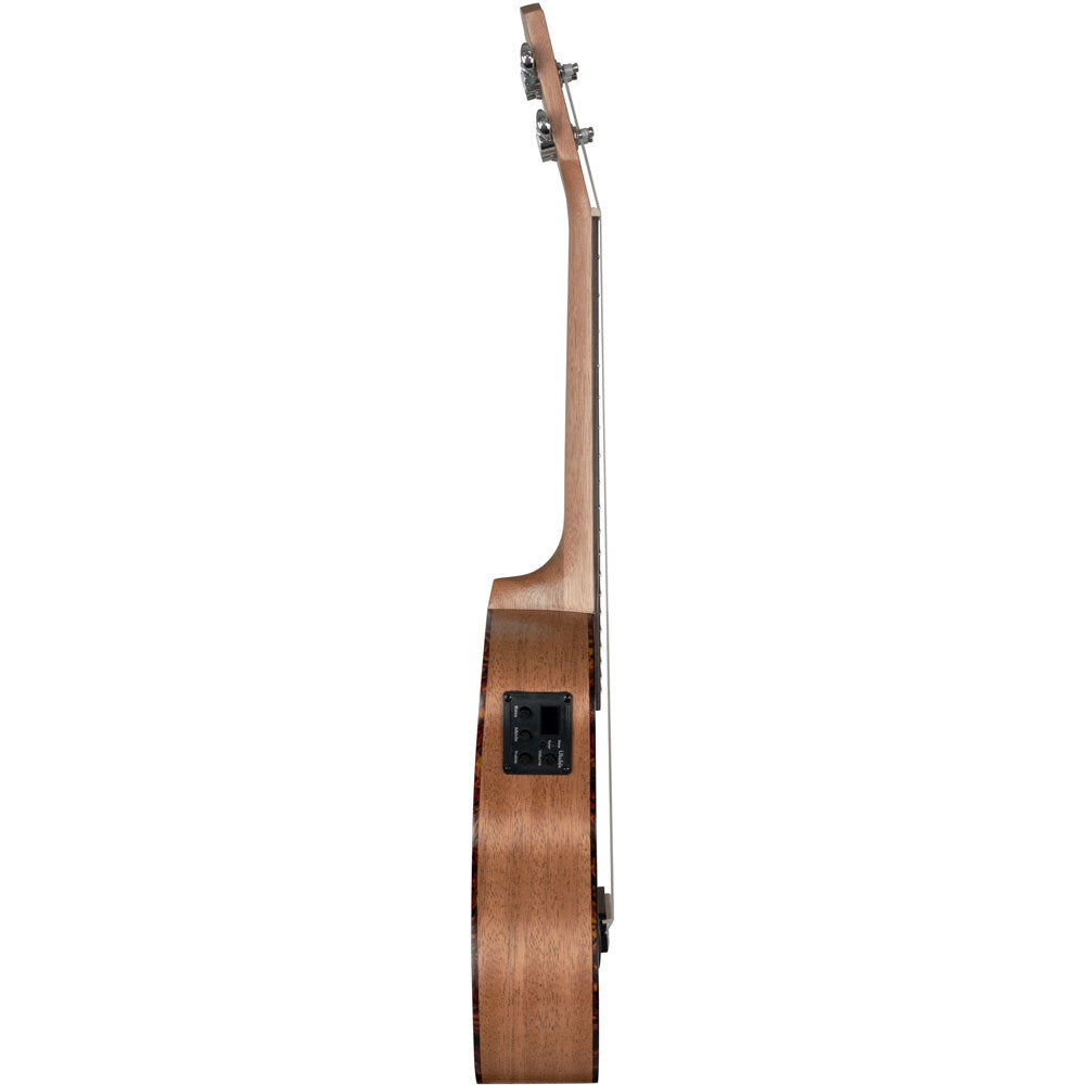 Cascha CASHH2048E Mahogany Series Acoustic/Electric Tenor Ukulele in Natural Finish