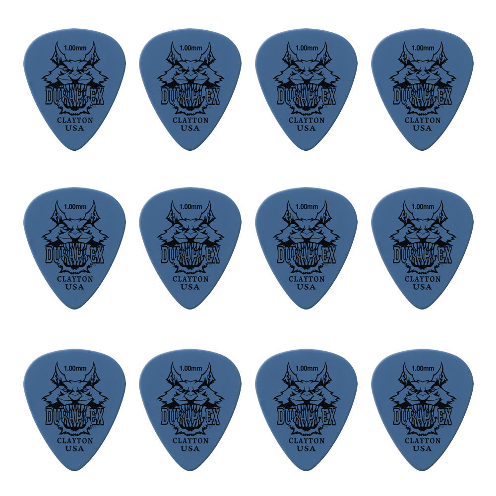 Clayton CLADXS100 Duraplex Standard Guitar Picks (1.00mm) - 12pk