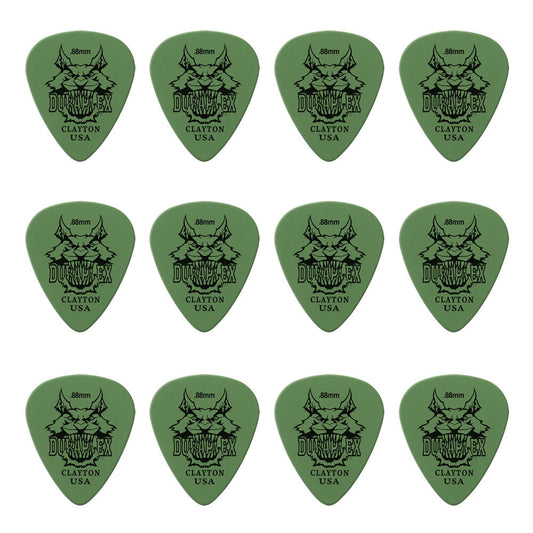 Clayton CLADXS88 Duraplex Standard Guitar Picks (0.88mm) - 12pk