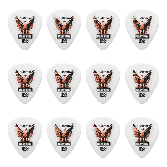 Clayton CLAS126 Acetal Eagle Standard Guitar Picks (1.26mm) - 12pk