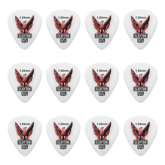 Clayton CLAS152 Acetal Eagle Standard Guitar Picks (1.52mm) - 12pk