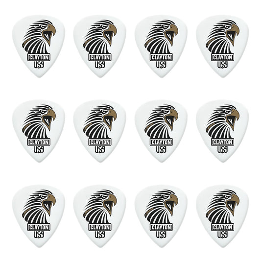 Clayton CLASAS100 Acetal Eagle Sharp Standard Picks 1.0mm (12 Pack)