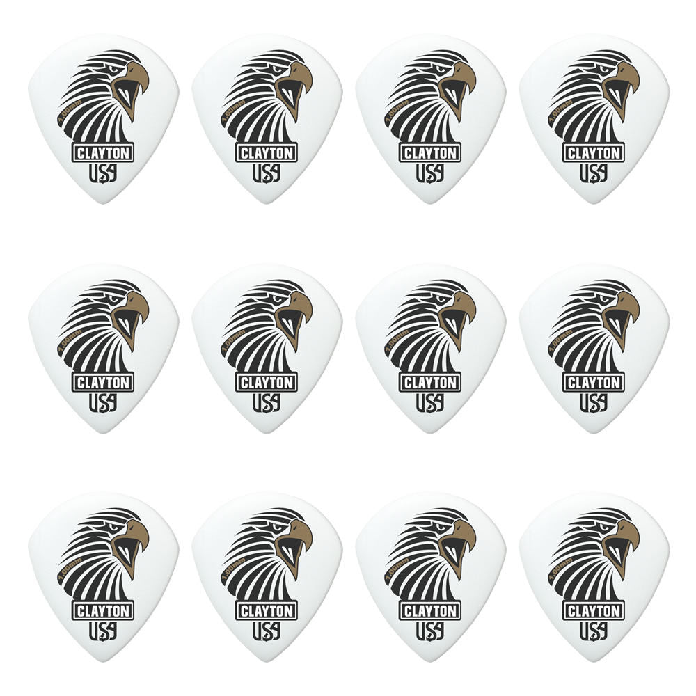 Clayton CLASAST100 Acetal Eagle Sharp Teardrop Guitar Picks (1.00mm) - 12pk