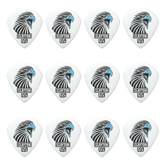Clayton CLASAST50 Acetal Eagle Sharp Teardrop Guitar Picks (0.50mm) - 12pk