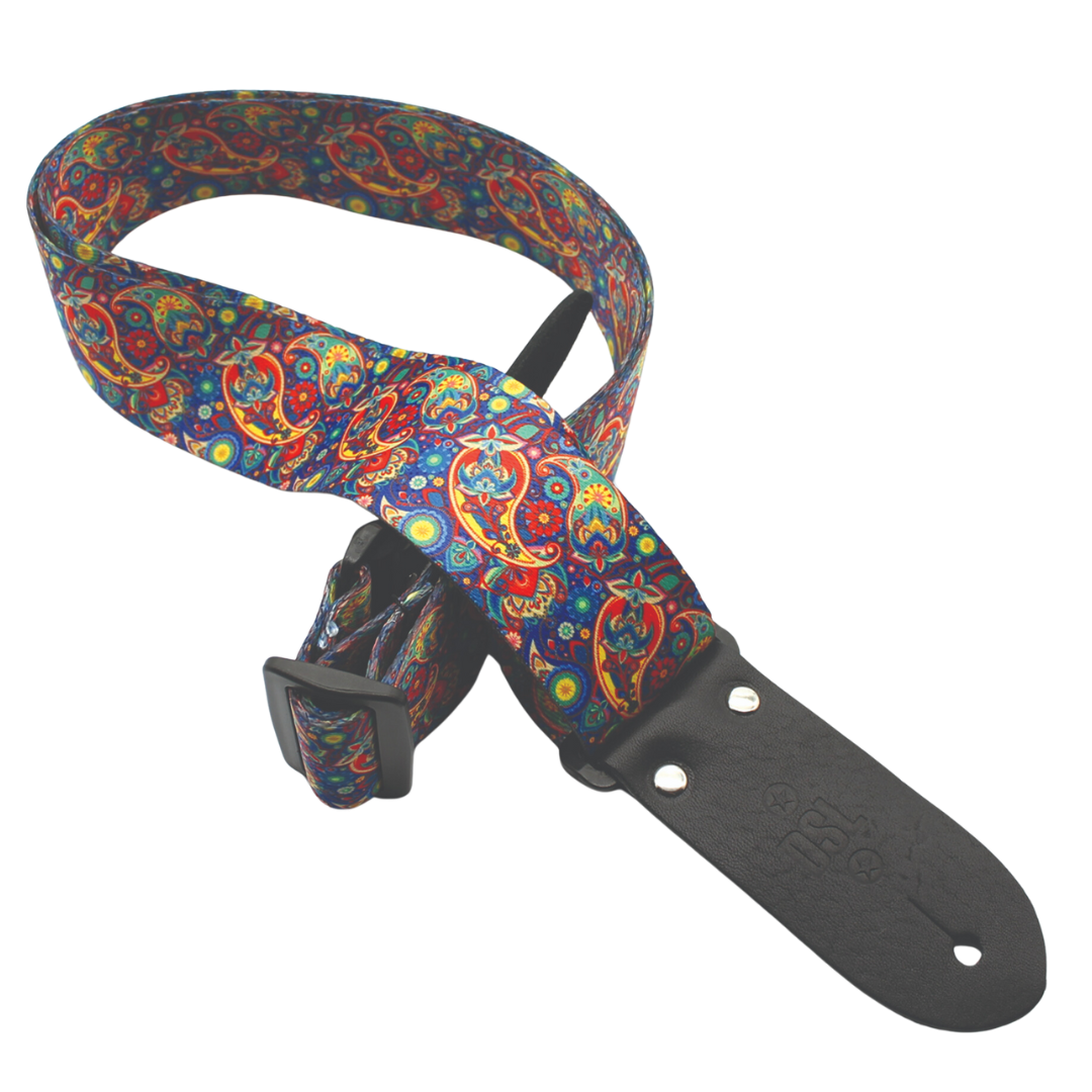 DSL DP20-PAIS-ALICE Alice Bright Mixed Digital Print Guitar Strap