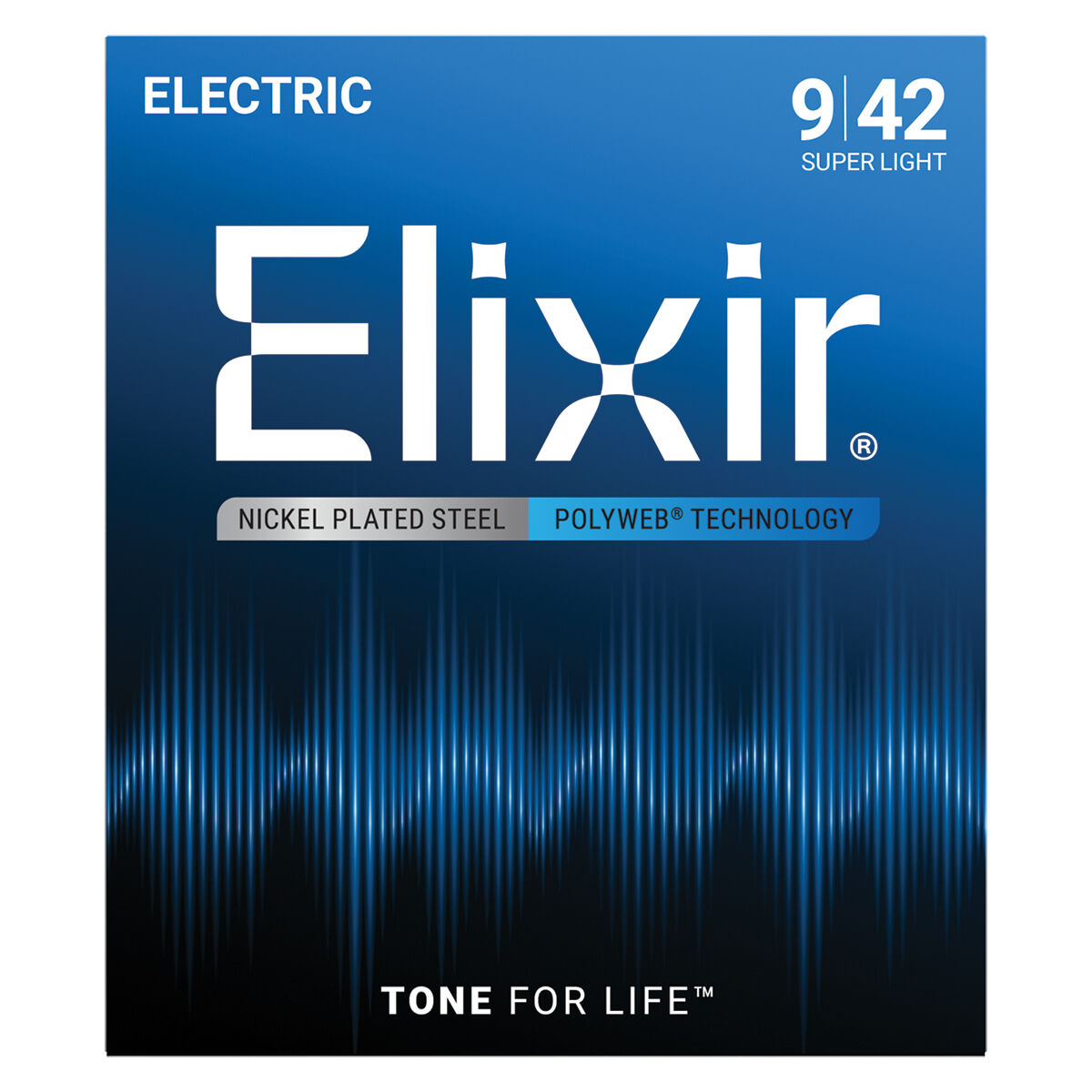 Elixir 12000 Polyweb Electric Guitar Strings - Super Light 9-42