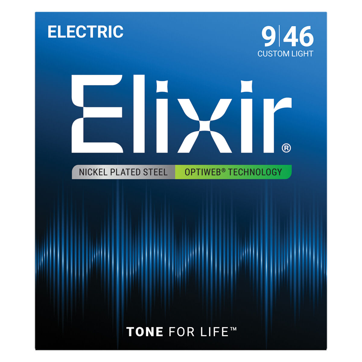 Elixir 19027 Optiweb Electric Guitar Strings - 9-46 Custom Light