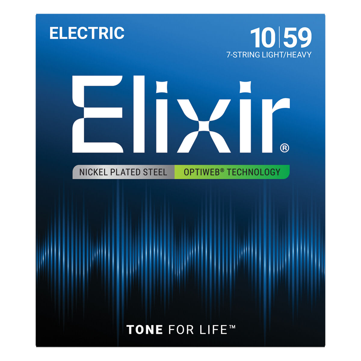 Elixir 19074 Optiweb 7-String Electric Guitar Strings - Light/Heavy 10-59