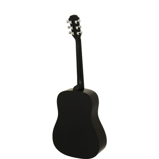 Aria Fiesta Series FSTD58BK Traveller Acoustic Guitar in Black Matte Finish
