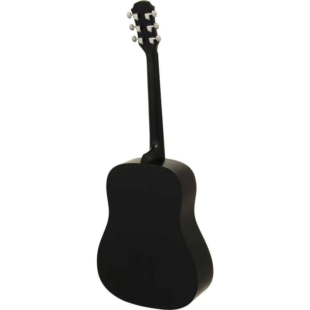 Aria Fiesta Series FSTD65BK Dreadnought Acoustic Guitar in Black Matte Finish
