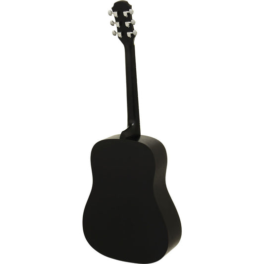 Aria Fiesta Series FSTD65BK Dreadnought Acoustic Guitar in Black Matte Finish