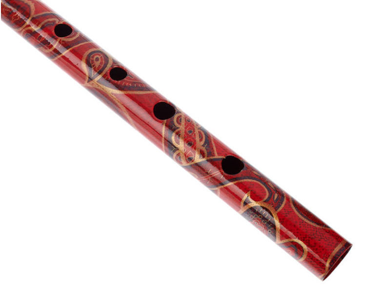 Generation GENBDWRED Boho Designer English Tin Penny Whistle in Gaslight Red (D)