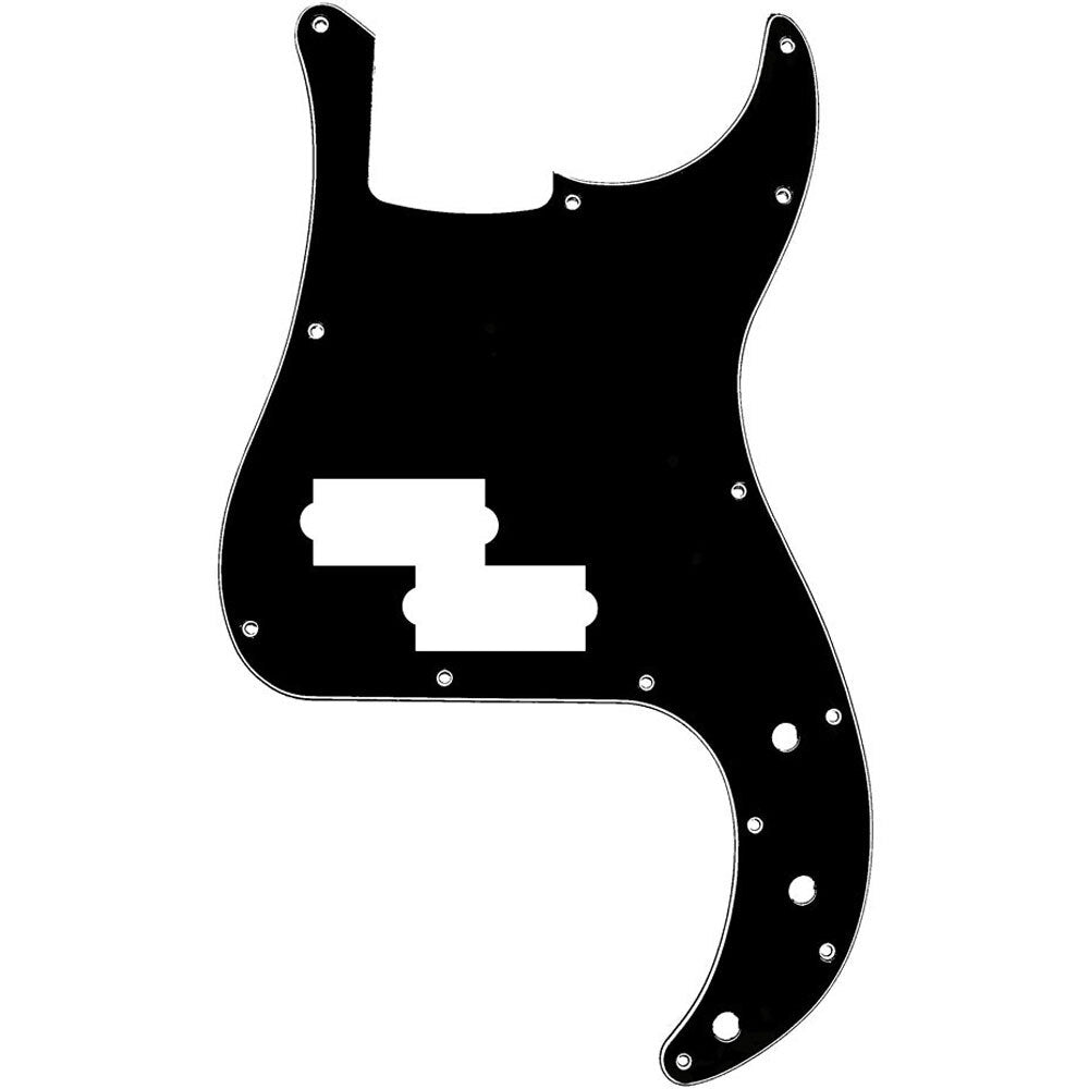GT GTM18BK 3-Ply P-Style Bass Guitar Pickguard in Black (Pk-1)