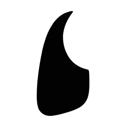 GT GTM20LH Left-Handed Acoustic Guitar Pickguard in Black (Pk-1)
