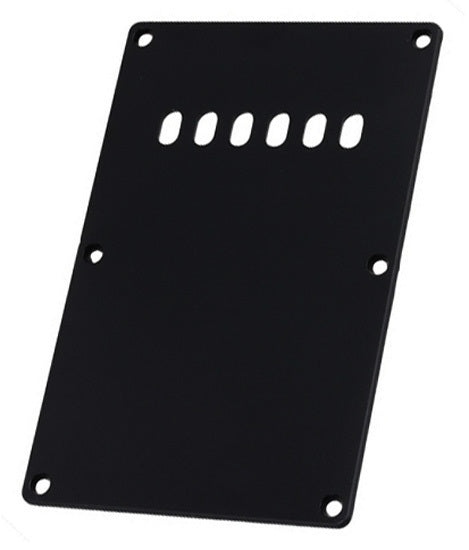 GT GTM22BK ABS Tremolo Spring Cover Back Plate with Holes in Black (Pk-1)